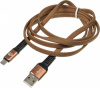 1080394 Кабель Digma USB (m)-micro USB (m) 1.2м коричневый плоский