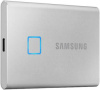 MU-PC1T0S/WW Внешние HDD и SSD/ Samsung External SSD T7 Touch, 1000GB, Touch ID, Type-C, USB 3.2 Gen2, R/W 1050/1000MB/s, 85x57x8mm, Silver (12 мес.)