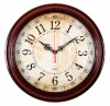 WALLC-R77P35/BROWN Часы настенные аналоговые Бюрократ WallC-R77P D35см коричневый