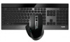 Клавиатура + мышь Rapoo 9900M BLACK клав:черный мышь:черный USB беспроводная Bluetooth/Радио slim (19354)
