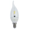 c4uw40elc ecola candle led premium 4,0w 220v e14 2700k 320° прозрачная свеча на ветру искристая точка (керамика) 125х37