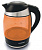 Чайник электрический Starwind SKG2212 1.8л. 2200Вт оранжевый/черный (корпус: стекло)