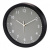 00176952 Часы настенные аналоговые Hama Pure серый